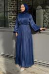 Dilay Tesettür Abiye Lacivert