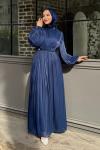 Dilay Tesettür Abiye Lacivert