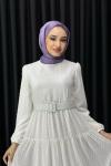ELA ELBİSE Beyaz