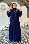 Didem Tesettür Abiye Lacivert