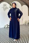 Didem Tesettür Abiye Lacivert
