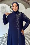 Didem Tesettür Abiye Lacivert