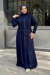 Gülten Tesettür Abiye Lacivert