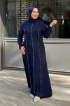 Gülten Tesettür Abiye Lacivert