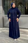 Gülten Tesettür Abiye Lacivert