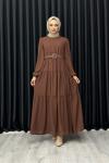 ELA ELBİSE Kahverengi