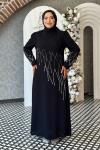 Cemre Tesettür Abiye Siyah