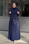 Cemre Tesettür Abiye Lacivert