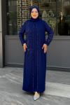 Hanımeli Tesettür Abiye Lacivert