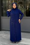 Hanımeli Tesettür Abiye Lacivert