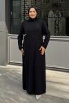 Gazel Tesettür Abiye Siyah