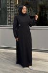 Gazel Tesettür Abiye Siyah