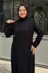 Gazel Tesettür Abiye Siyah