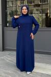 Gazel Tesettür Abiye Lacivert
