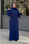 Gazel Tesettür Abiye Lacivert