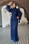 Semanur Tesettür abiye Lacivert