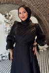Meltem Tesettür Abiye Siyah