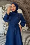 Meltem Tesettür Abiye Lacivert