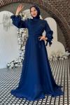 Meltem Tesettür Abiye Lacivert
