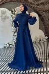 Meltem Tesettür Abiye Lacivert