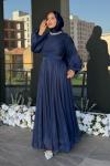 İlknur Tesettür Abiye Lacivert