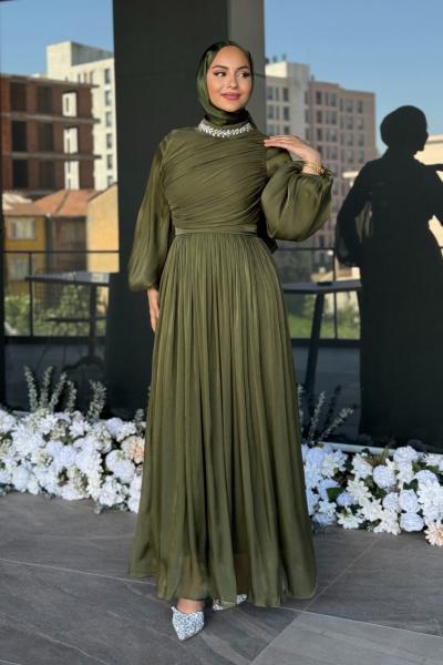 İlknur Tesettür Abiye Haki