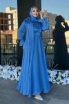 Gelincik Tesettür Abiye Mavi
