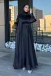 Gelincik Tesettür Abiye Siyah