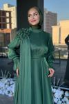 Gelincik Tesettür Abiye Yeşil