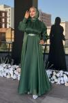 Gülbahar Tesettür Abiye Yeşil