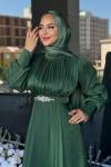 Gülbahar Tesettür Abiye Yeşil