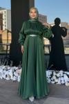 Gülbahar Tesettür Abiye Yeşil
