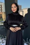 Gülbahar Tesettür Abiye Siyah