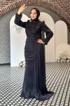 Aliye Tesettür Abiye Siyah