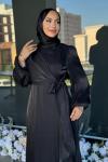 Sibel Tesettür Abiye Siyah
