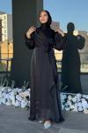Sibel Tesettür Abiye Siyah