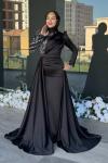 Nefise Tesettür Abiye Siyah