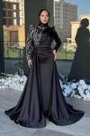 Nefise Tesettür Abiye Siyah