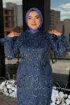 Darla Tesettür Abiye Mavi