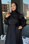 Bahar Tesettür Abiye Siyah