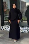 Alina Tesettür Abiye Siyah