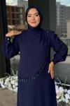 Alina Tesettür Abiye Lacivert