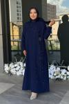 Tana Tesettür Abiye Lacivert