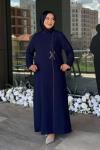 Irmak Tesettür Abiye Lacivert