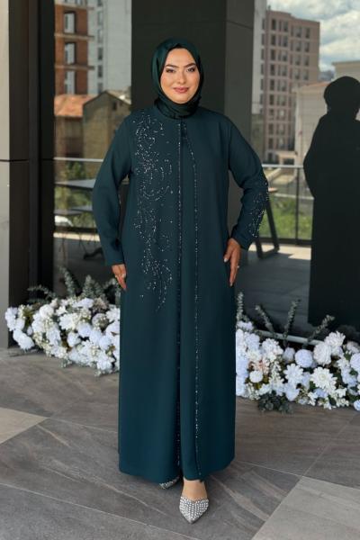 Hanımeli Tesettür Abiye Zümrüt