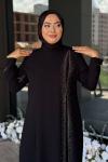 Emine Tesettür Abiye Siyah