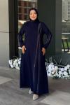 Emine Tesettür Abiye Lacivert