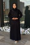 Ezgi Tesettür Abiye Siyah