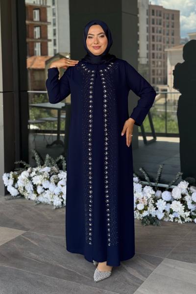 Melodi Tesettür Abiye Lacivert
