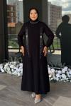 Pervin Tesettür Abiye Siyah